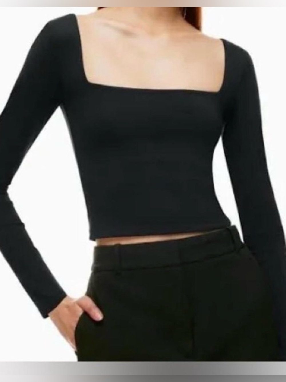 Aritzia Babaton contour square neck top